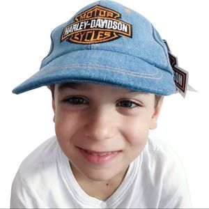 BNWT kids Harley Davidson denim cap